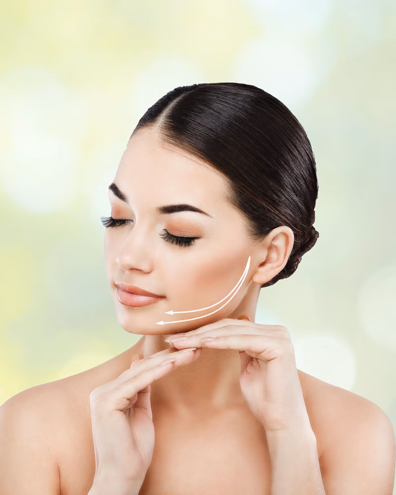 Woman with smooth, rejuvenated skin after PRP skin treatment.
